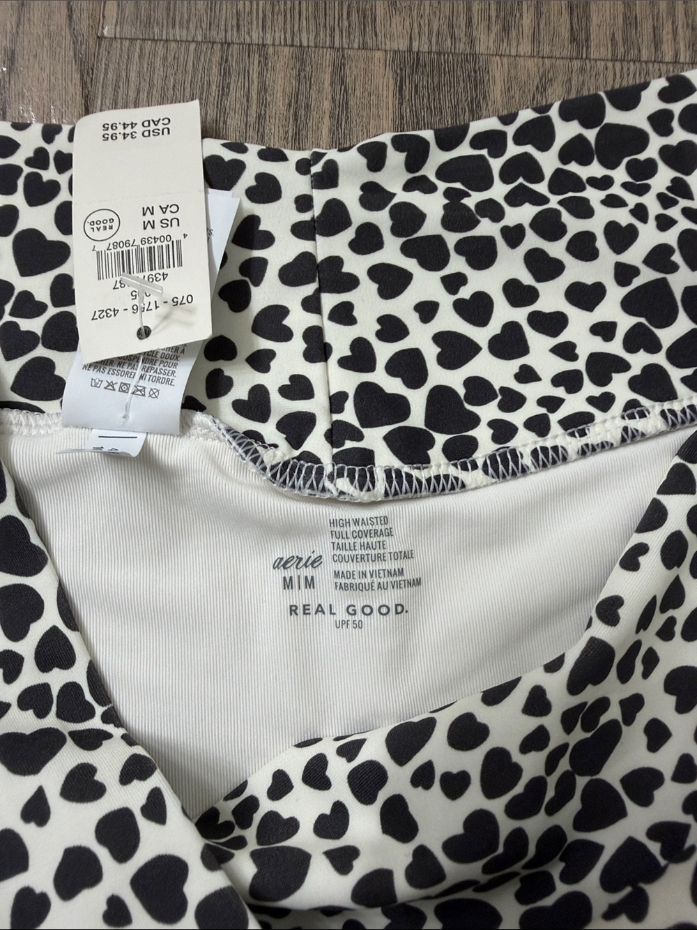 NWT aerie L Heart Print Bikini - Picture 8 of 10
